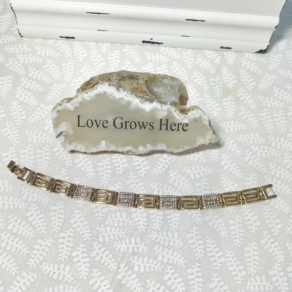 Greek Key Link Bracelet